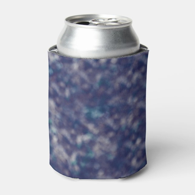 Blue Purple Trendy Unique Cool Chic Can Cooler (Can Front)