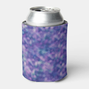 Blue Purple Trendy Unique Cool Chic Can Cooler