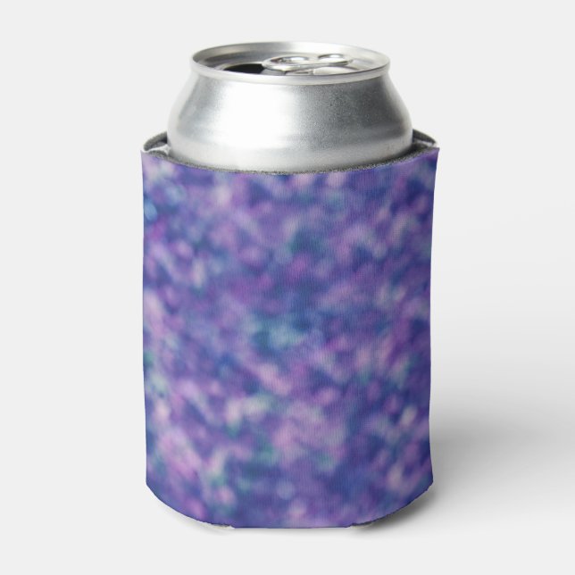 Blue Purple Trendy Unique Cool Chic Can Cooler (Can Front)