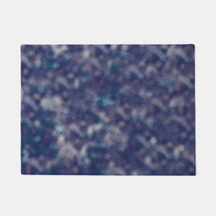 Blue Purple Trendy Unique Cool Chic Doormat