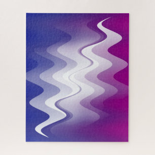 Blue purple white jigsaw puzzle