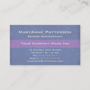 Blue PurpleTextured Italian Corporate Business Card