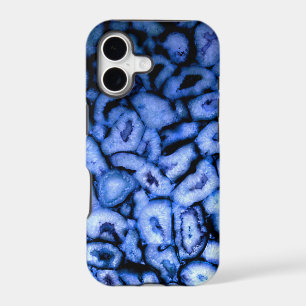 Blue Quartz Agate, blue Geodes, abstract pattern 