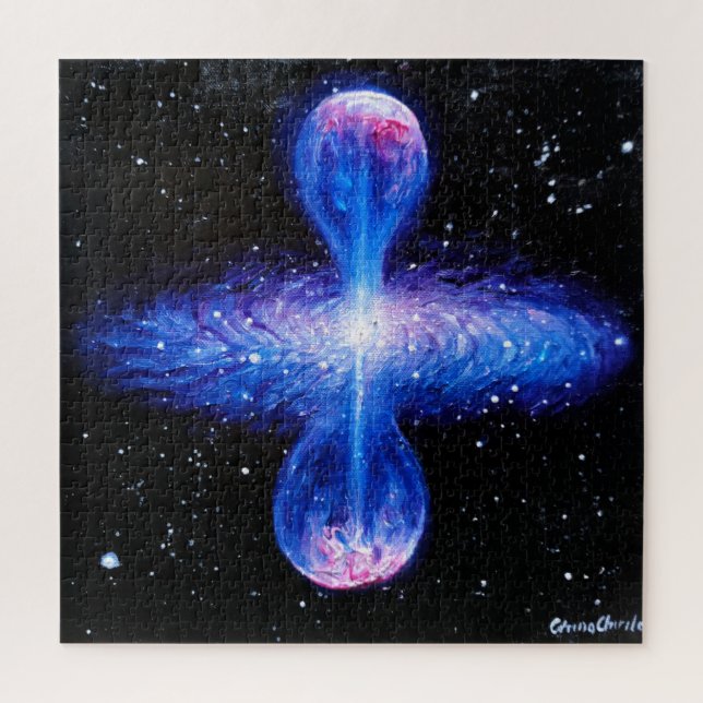 Blue quasar   jigsaw puzzle (Vertical)