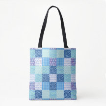 Blue Quilt Winter Patterns Design