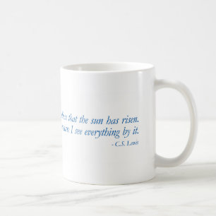 Blue Quotes - Christianity - C.S. Lewis - Mug