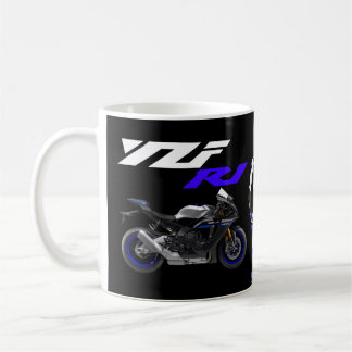 Blue R1 Sportsbike Motorcycle Coffee Mug