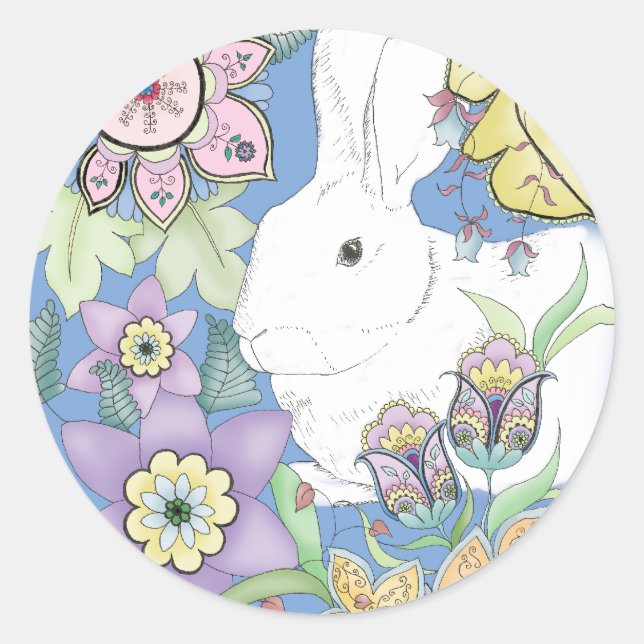 Blue Rabbit sticker (Front)