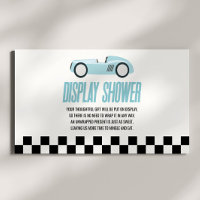 Blue Race Car Baby Shower Display Shower