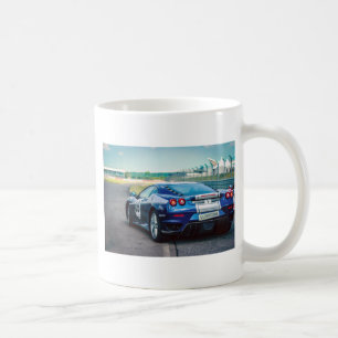 Blue Race Car Coffee Mug