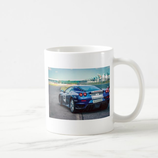 Blue Race Car Coffee Mug (Right)