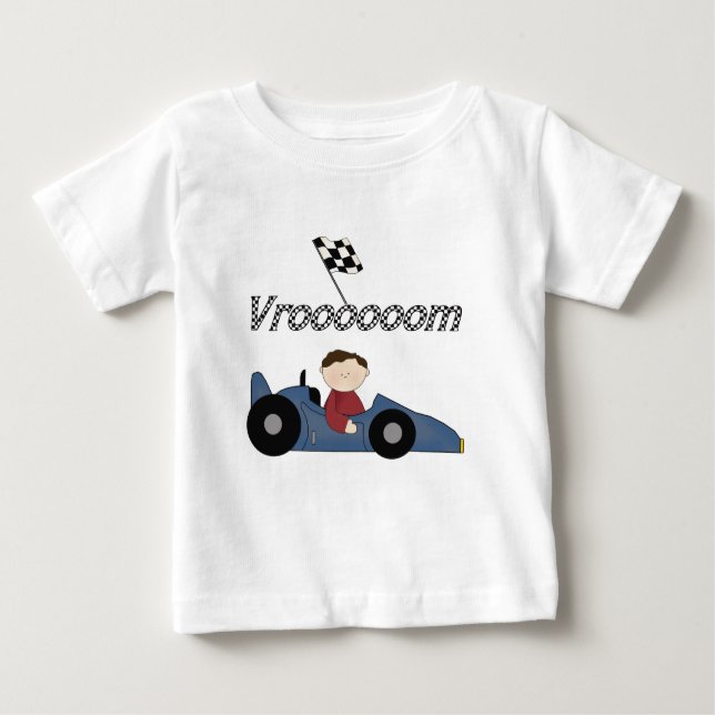 Blue Race Car Tshirts and Gifts (Front)