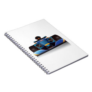 Blue Racing Car Notebook