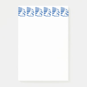 Blue Racing Sailboats Sticky Notes