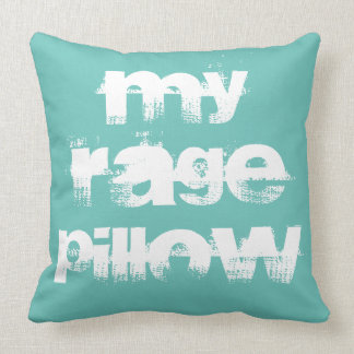 Blue Rage Therapy Healing Punching Throw Pillow