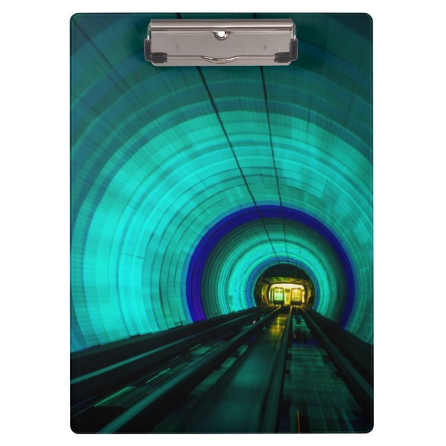 Blue railroad tunnel, Singapore Clipboard (Front)