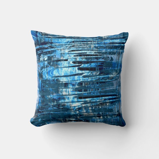 Blue Rain Cushion (Front)