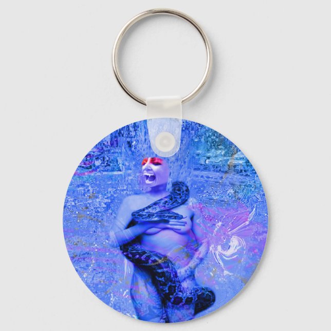 Blue Rain Key Ring (Front)