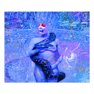 Blue Rain Photo Print