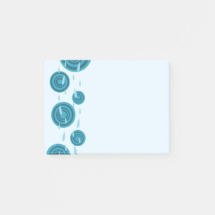 Blue Rain Post-it Notes