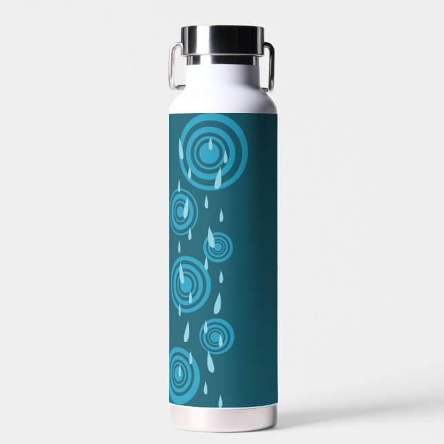 Blue Rain Water Bottle (Front)