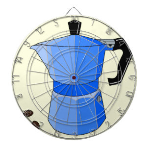 Blue Rainbow Espresso Dartboard