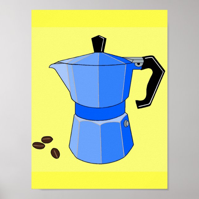 Blue Rainbow Espresso Poster (Front)