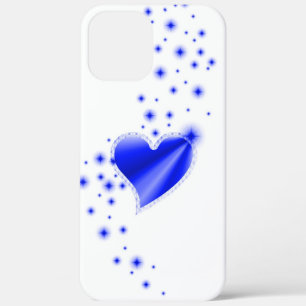 Blue Rainbow Heart with Stars iPhone 12 Pro Max Case