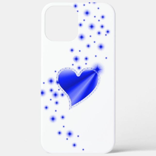 Blue Rainbow Heart with Stars Case-Mate iPhone Case (Back)
