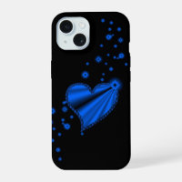 Blue Rainbow Heart with Stars