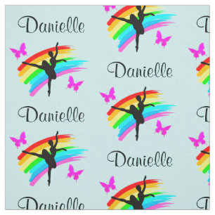 BLUE RAINBOW PERSONALIZED DANCER FABRIC