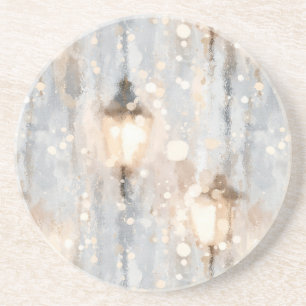 Blue Rainy Day Lantern Coaster