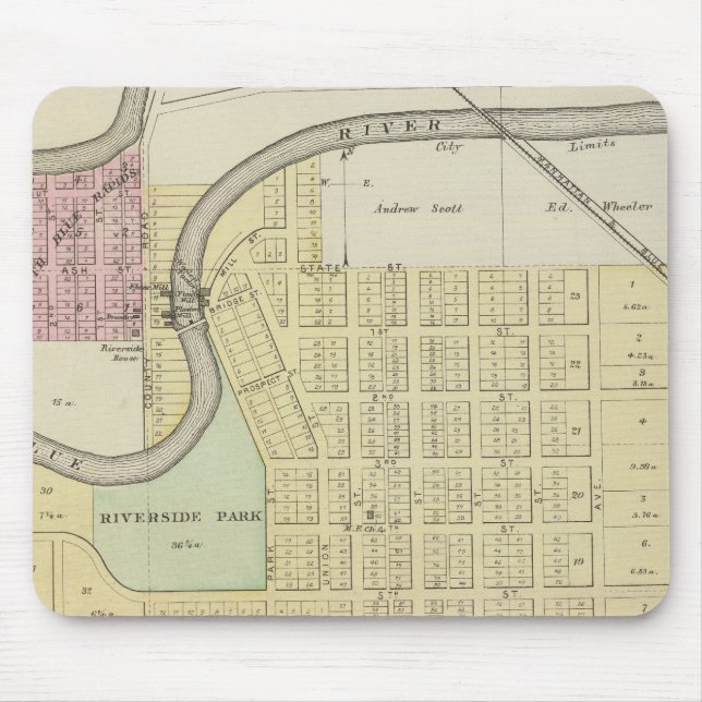 Blue Rapids, Marshall County, Kansas Mouse Pad (Front)