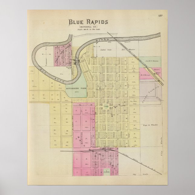 Blue Rapids, Marshall County, Kansas Poster (Front)