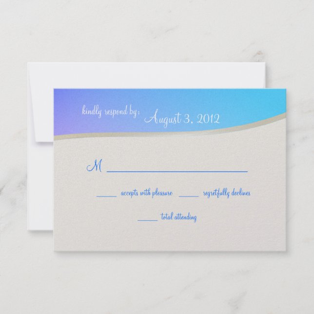 Blue Raspberry Candy Bat Mitzvah RSVP (Front)