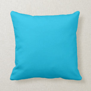 Blue raspberry (solid colour) cushion