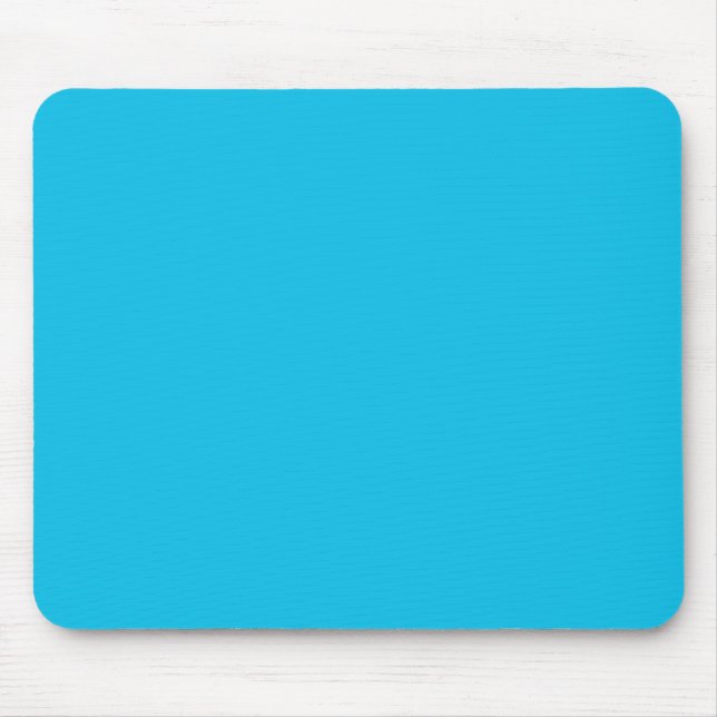 Blue raspberry (solid colour)  mouse pad (Front)