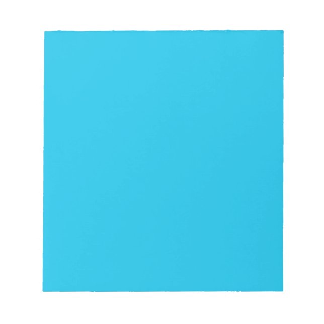 Blue raspberry (solid colour)  notepad (Front)
