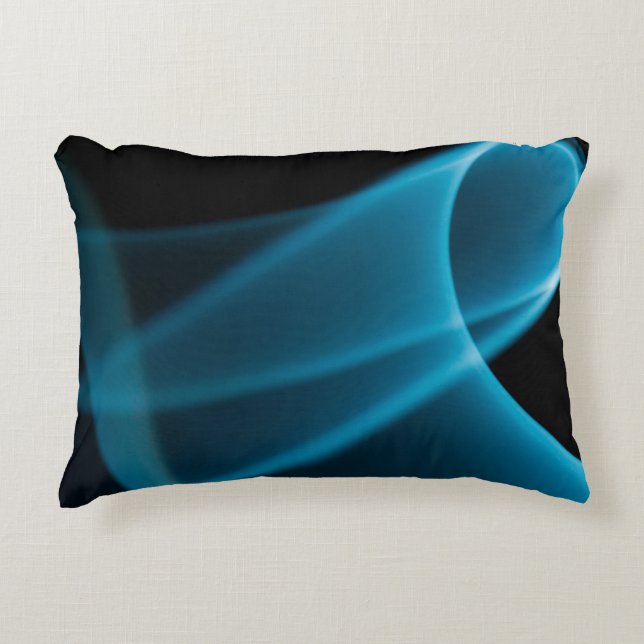 Blue ray of light decorative cushion (Front)