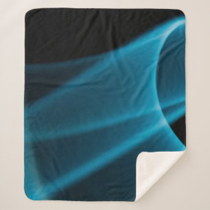 Blue ray of light sherpa blanket