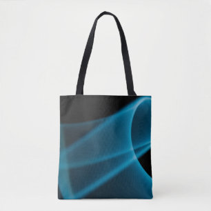 Blue ray of light tote bag