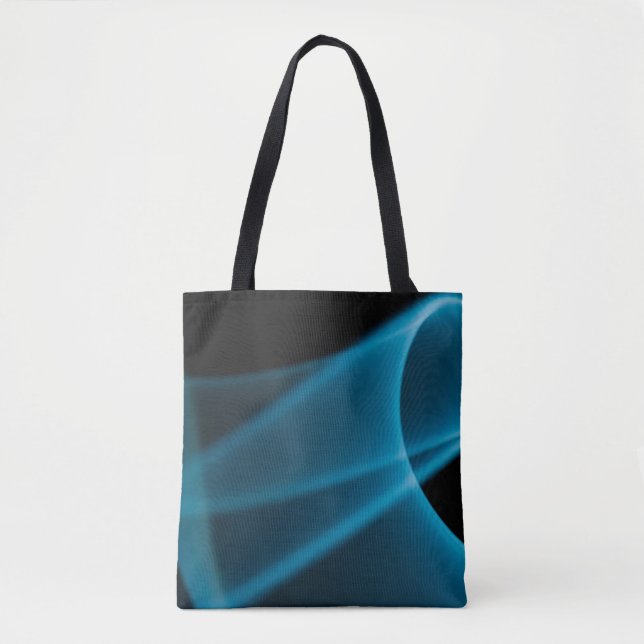 Blue ray of light tote bag (Front)