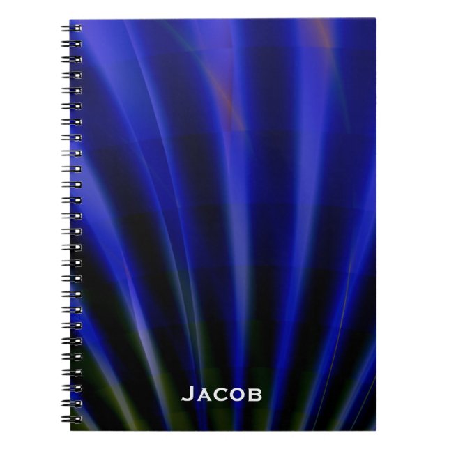 Blue Rays Personalised Notebook (Front)