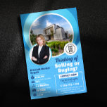 Blue Real Estate Market Report Realtor & Broker Flyer<br><div class="desc">Establish yourself as a local market expert and attract potential clients with this informative real estate market report flyer template! This professional design allows you to present key market data and showcase your knowledge in a visually appealing way. You can easily update the market statistics, add your branding and contact...</div>