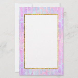 Blue Rectangle Shapes on Pink Background 