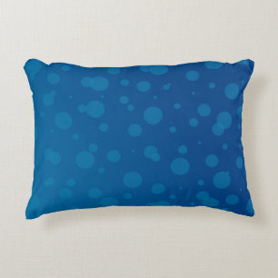 Blue rectangular pillow with a pattern 
