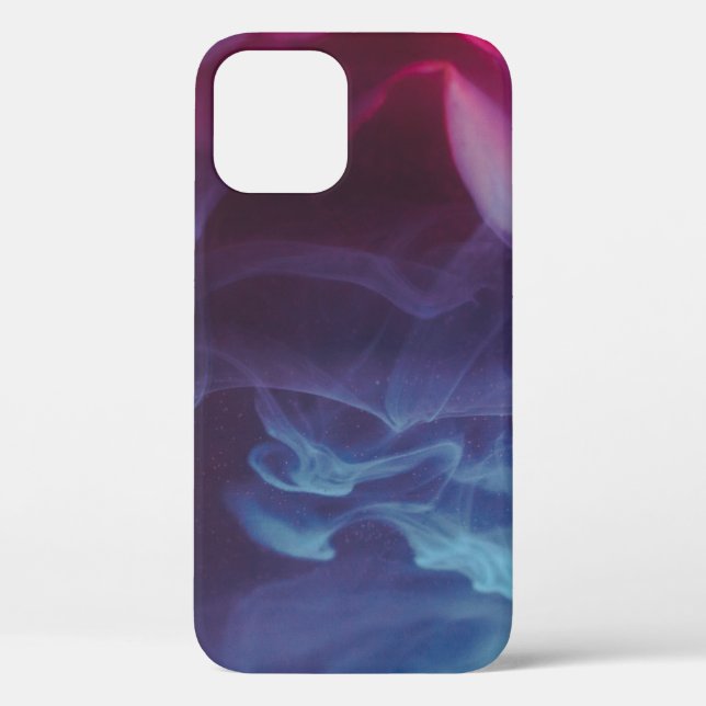 Blue, red, and black smoke digital wallpaper Case-Mate iPhone case (Back)