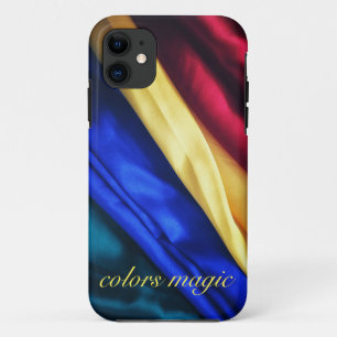 Blue, red and yellow fabric monogram iphone cases