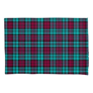 Blue Red Campbell Tartan Blackwatch Plaid Pillowcase