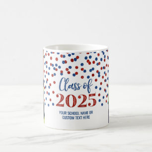 Blue Red Class of 2025 Coffee Mug